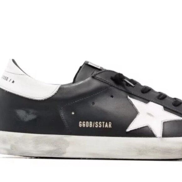 Golden Goose Men Superstar Sneaker Black White, NIB Auth Size 41 US 8 - Picture 1 of 9